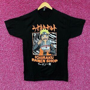 Naruto Uzumaki Ichiraku Ramen Shop Anime T-Shirt Large